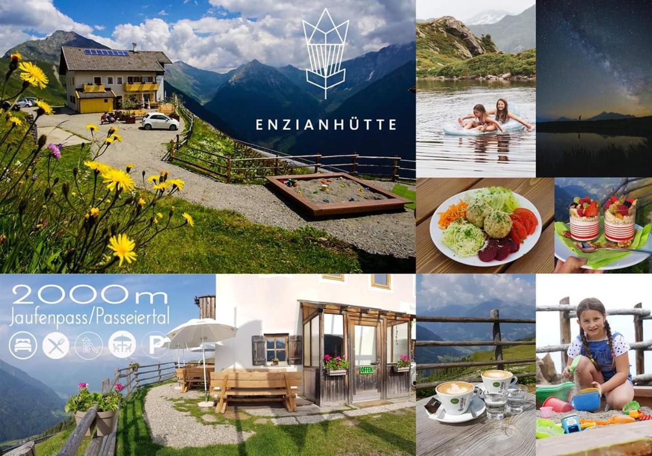 Enzianhuette Berggasthaus San Leonardo in Passiria Dış mekan fotoğraf